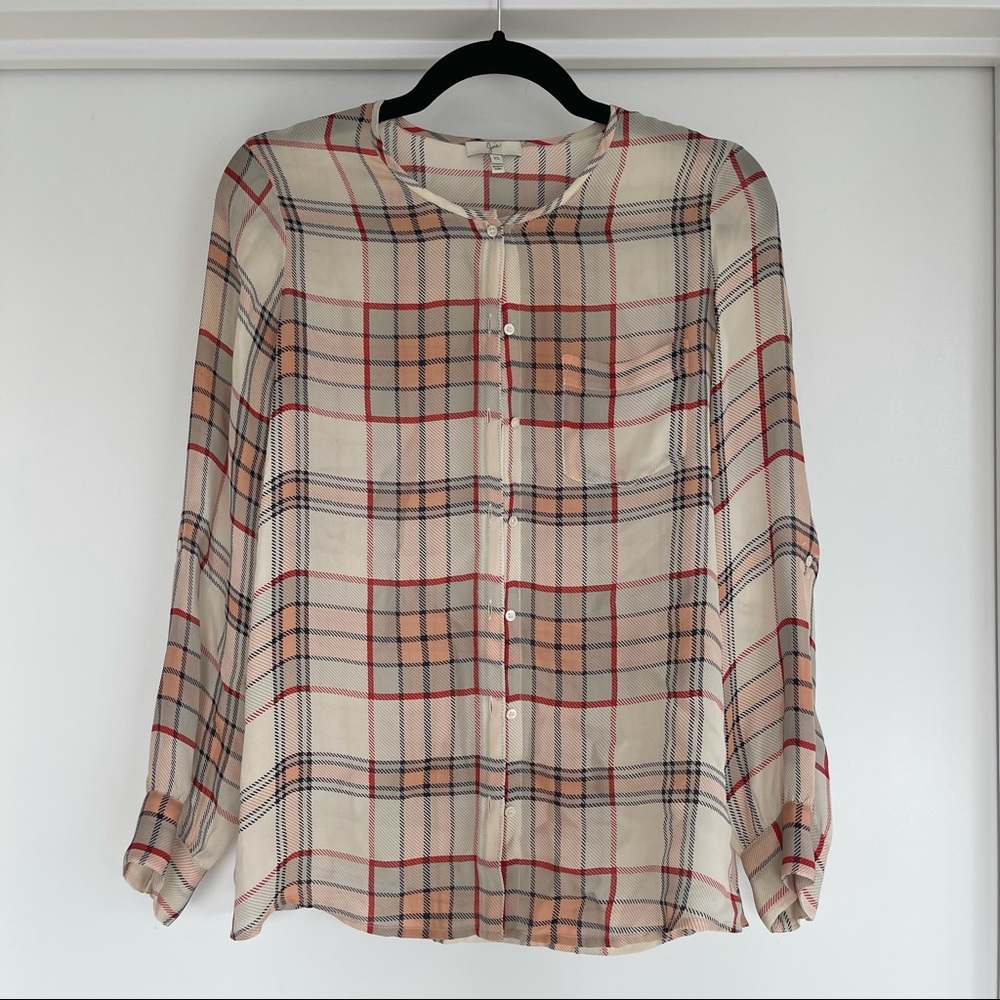 Joie Silk Button Down